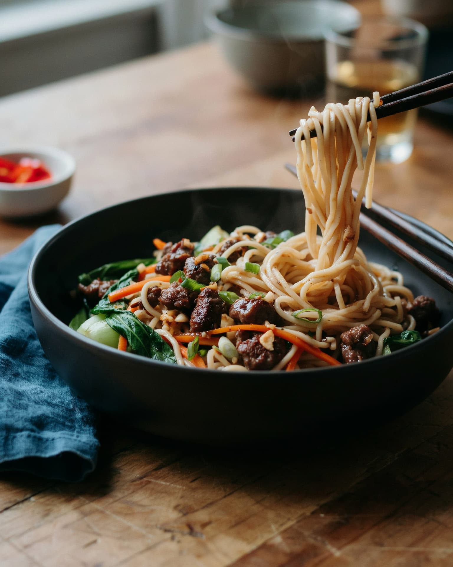 Easy Asian Beef Noodle Stir-Fry for Two (Ready in 25 Minutes)