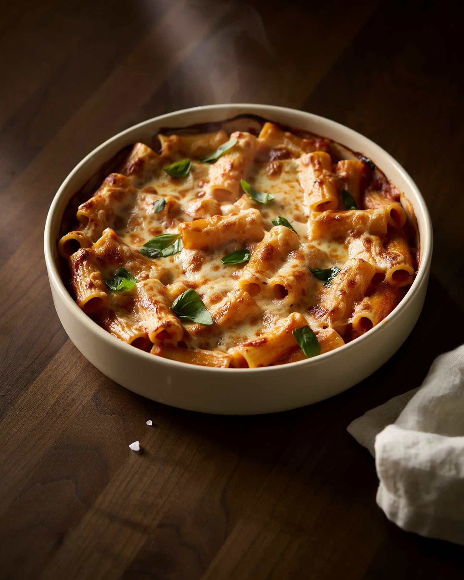 One-Pan Baked Ziti for Two (Romantic Date Night Dinner)